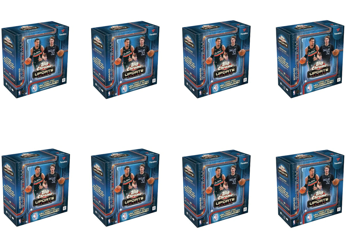 2025-26 Topps Chrome Update Basketball Mega Box 8x Lot - main view