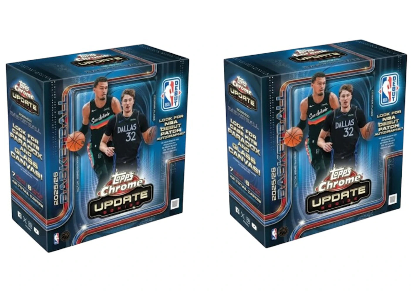2025-26 Topps Chrome Updates Basketball Mega Box 2x Lot - main view