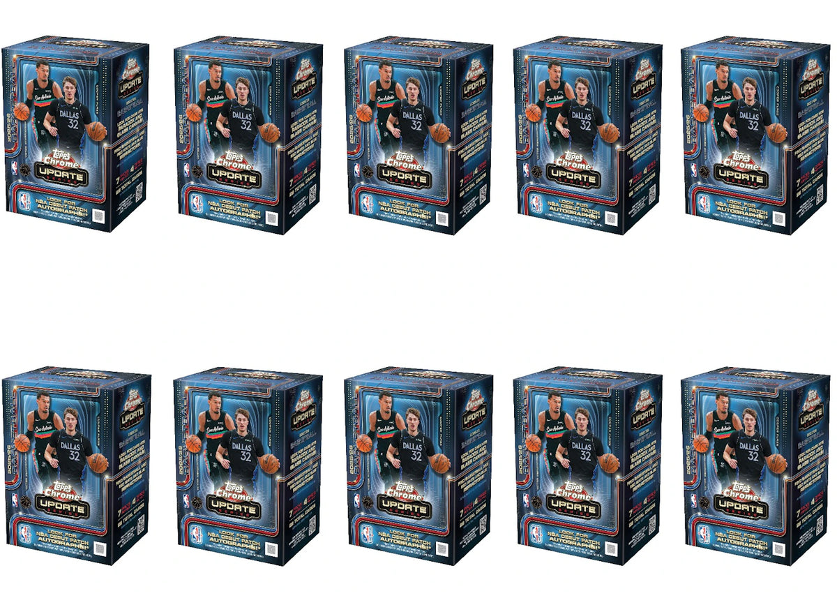 2025-26 Topps Chrome Update Basketball Value Box 10x Lot - main view