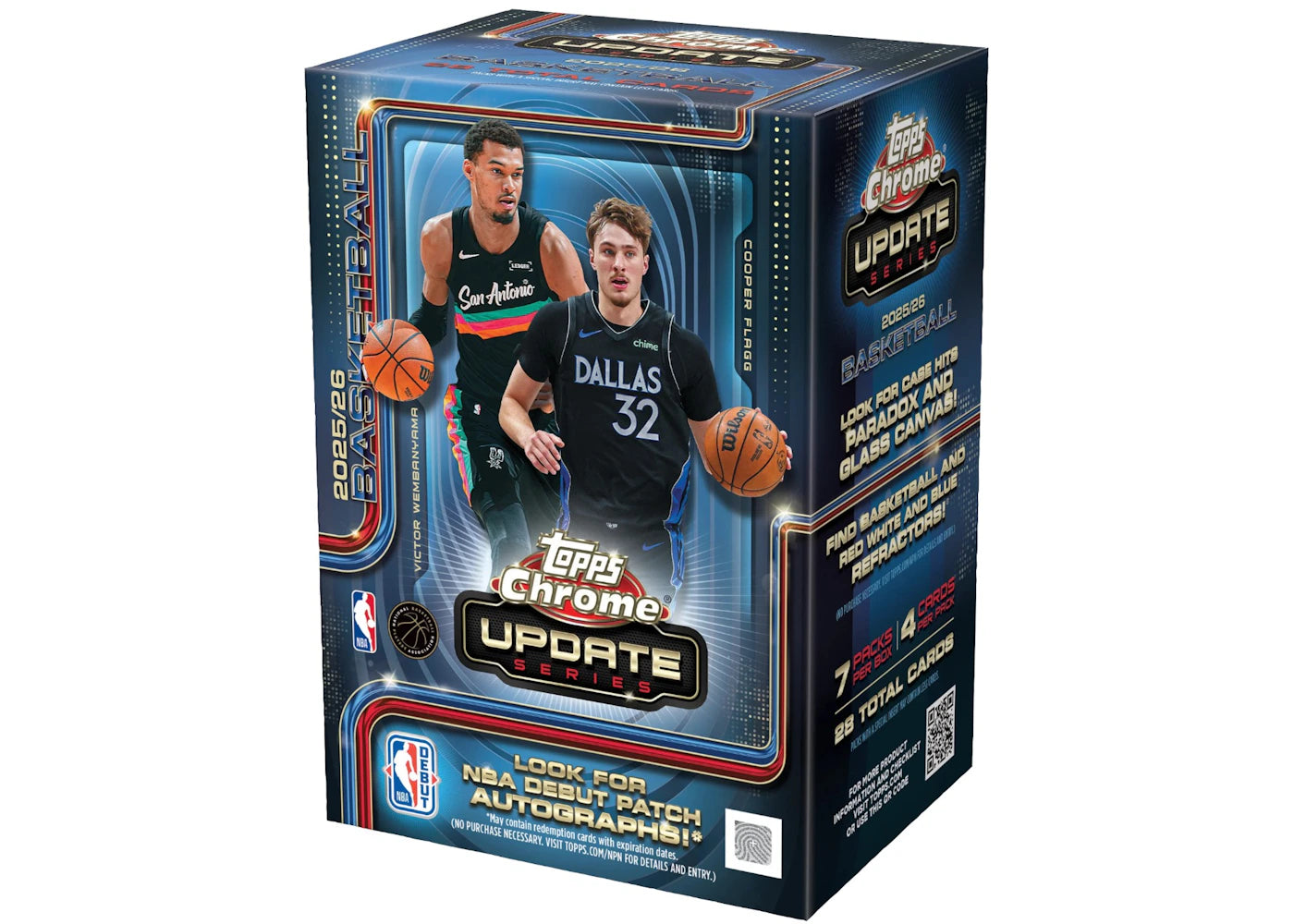 2025-26 Topps Chrome Update Basketball Value Box - main view