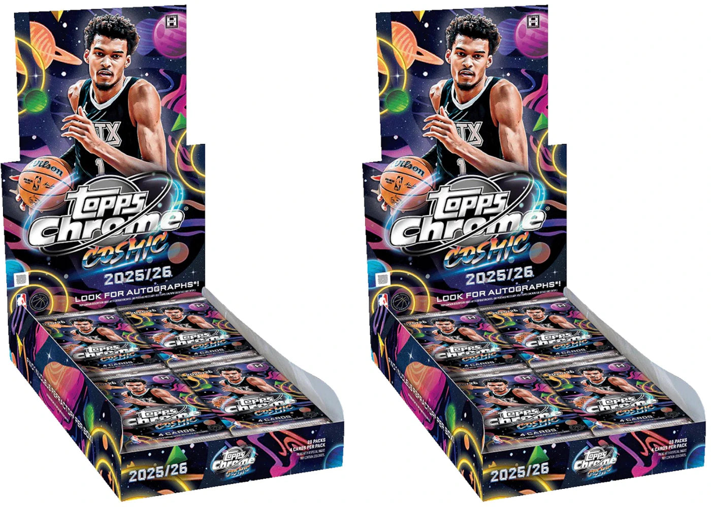 2025/26 Topps Cosmic Chrome Basketball Hobby Box 2x Lot