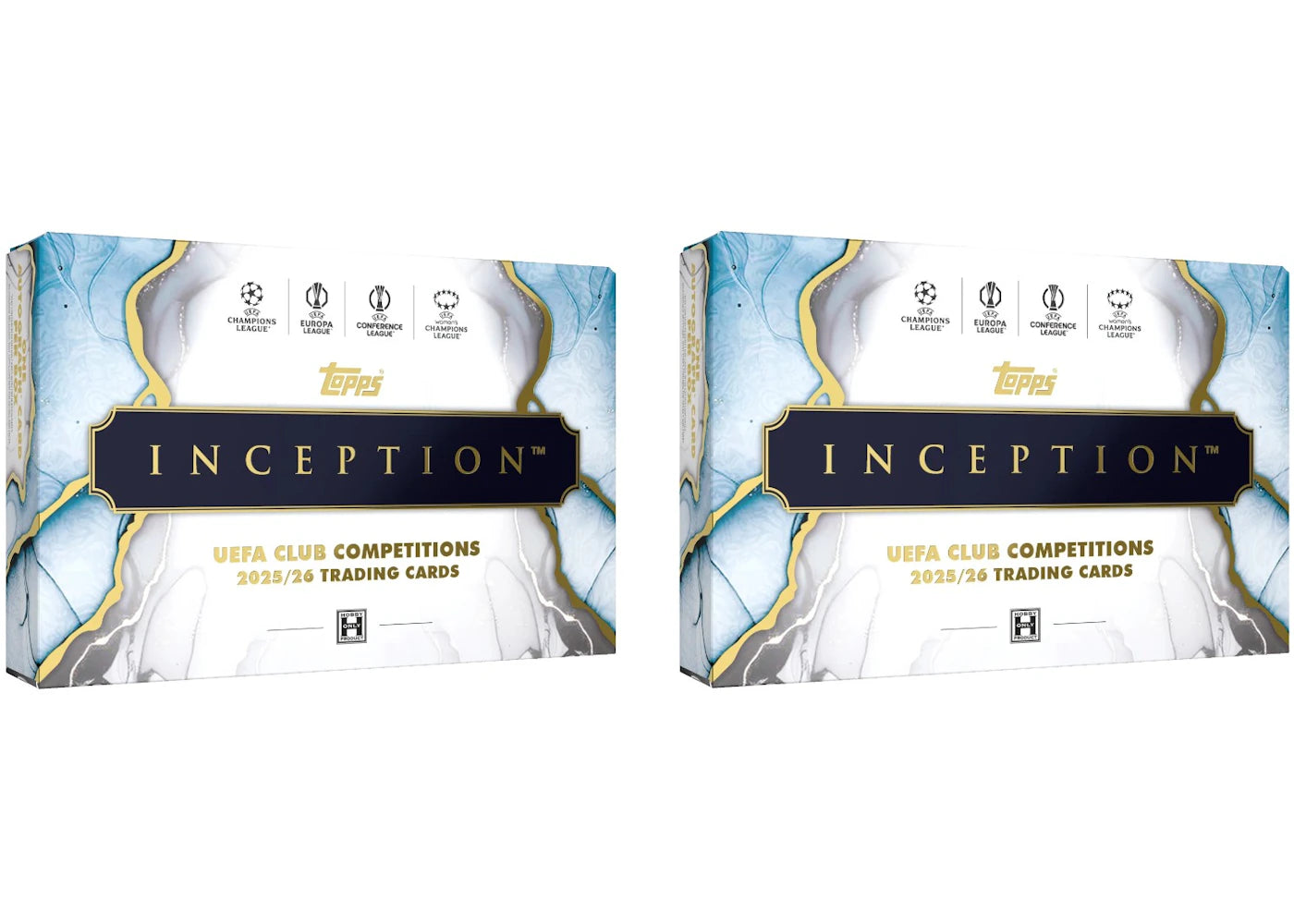 2025/26 Topps Inception UEFA Club Competitions Hobby Box 2x Lot