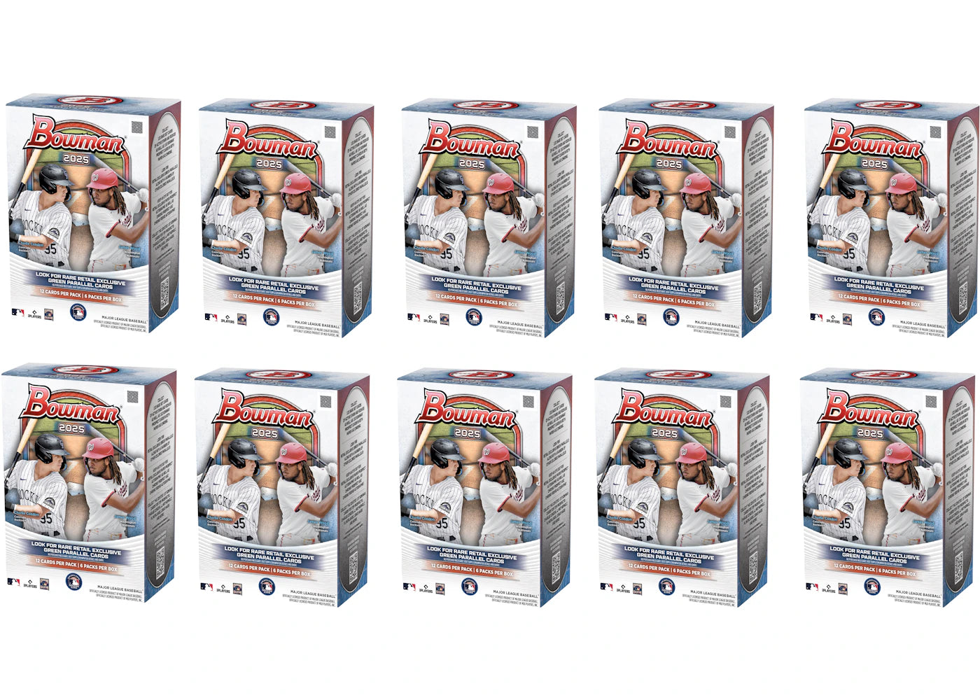 2025 Bowman MLB-Baseball Value Box 10x Lot