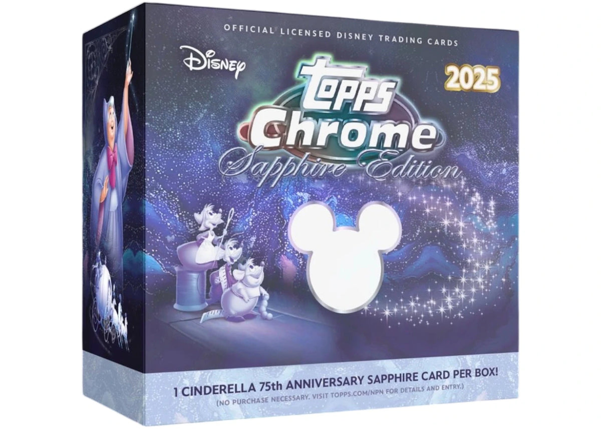 2025 Disney Topps Chrome Sapphire Edition Box - main view