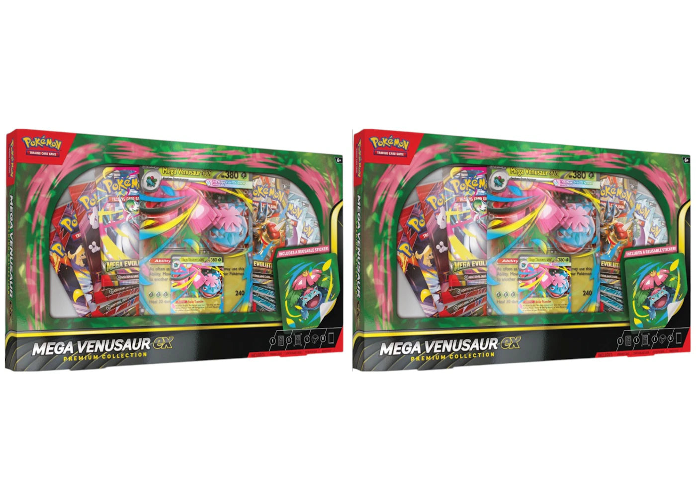 2025 Pokémon Mega Evolution Venusaur ex Premium Collection 2x Lot - main view
