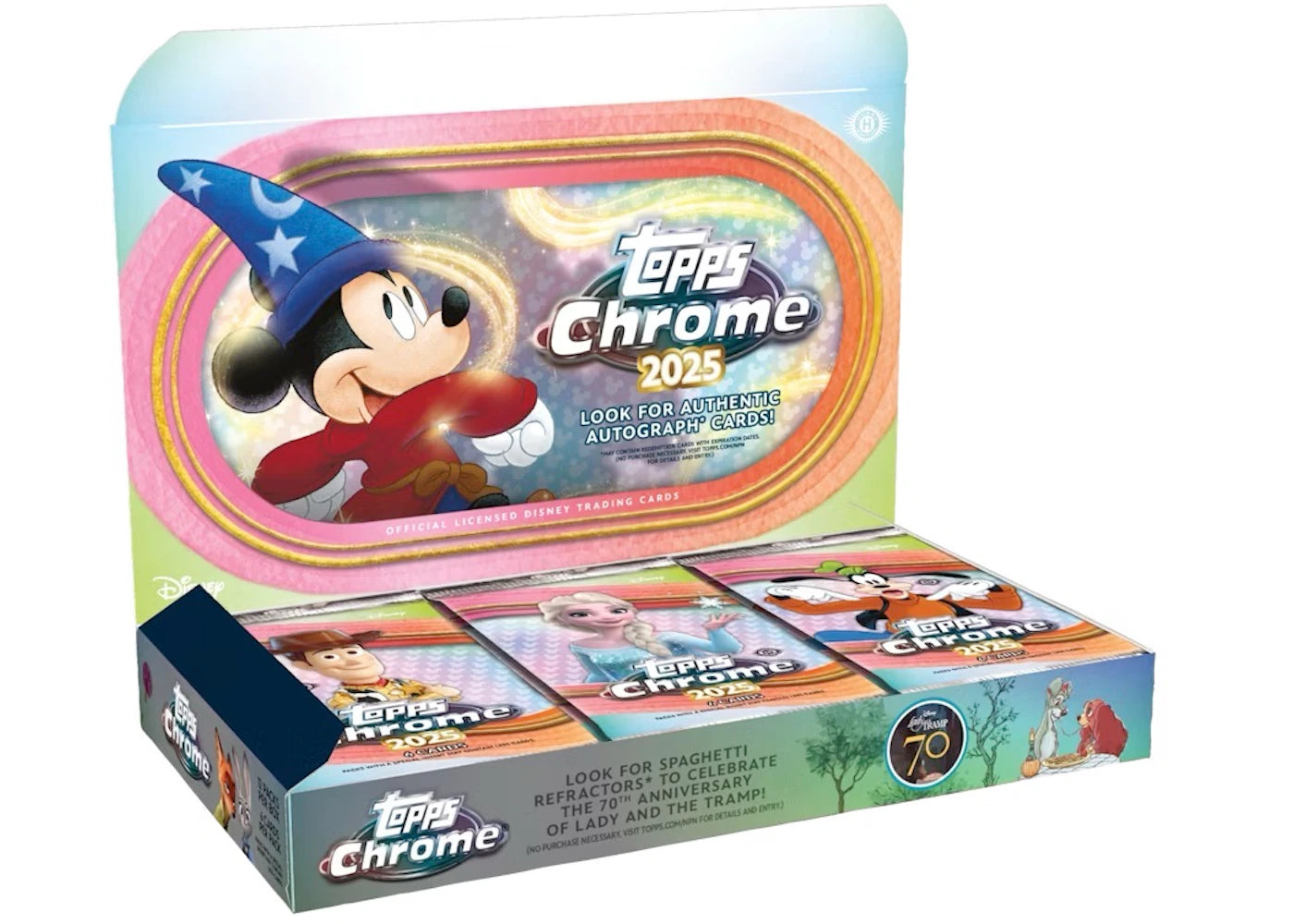 2025 Topps Chrome Disney Hobby Box - main view