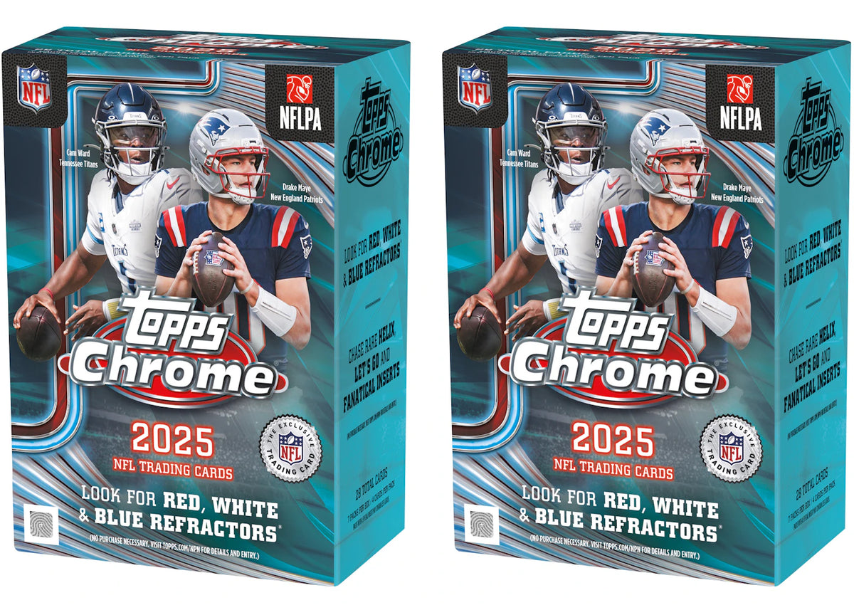2025 Topps Chrome Football Value Box 2x Lot - main view