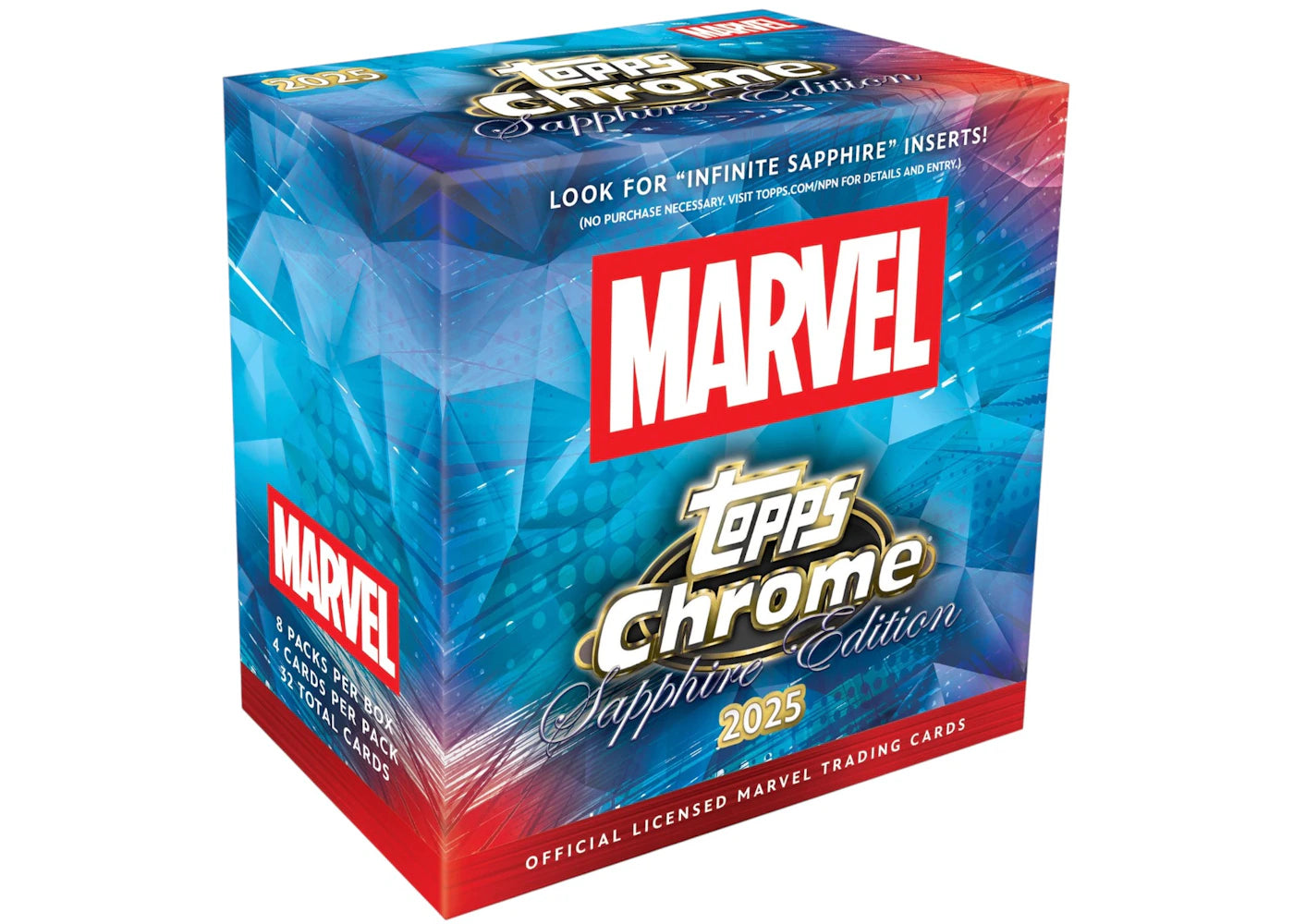 2025 Topps Chrome Marvel Sapphire Edition Hobby Box - main view