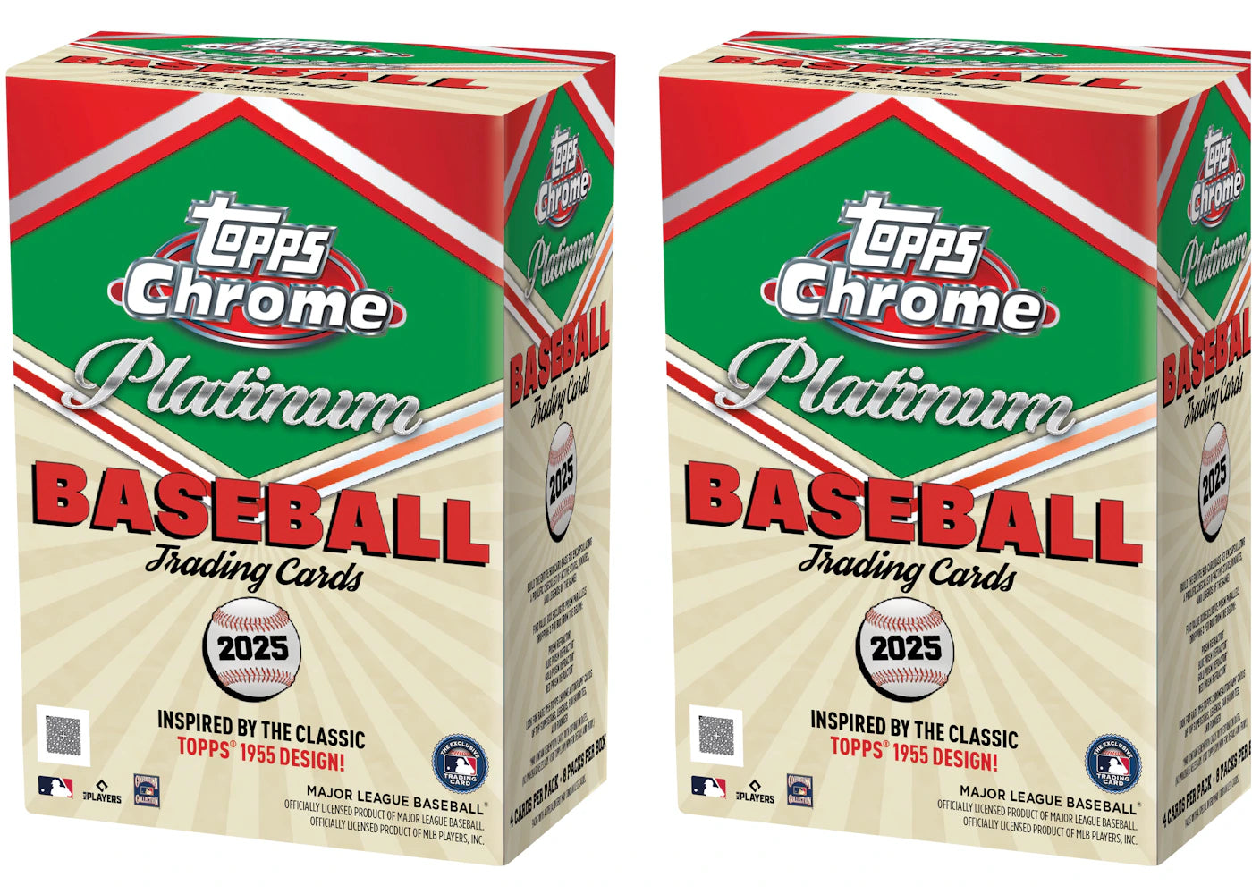 2025 Topps Chrome Platinum Baseball Value Box 2x Lot