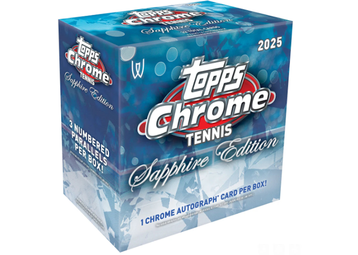 2025 Topps Chrome Sapphire Edition Tennis Hobby Box - main view