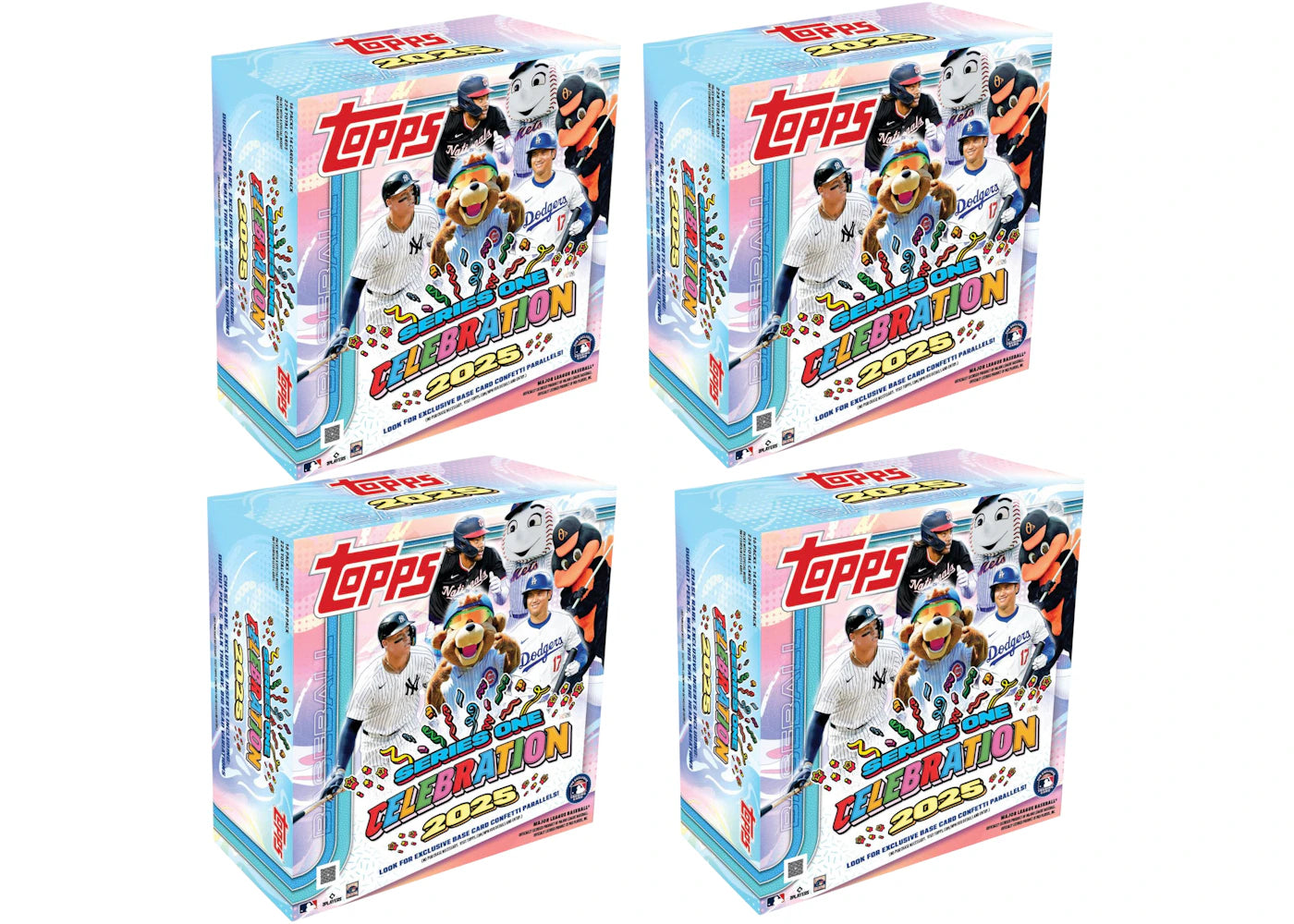 2025 Topps Series 1 Celebration-MLB Baseball Mega Box 4x Lot