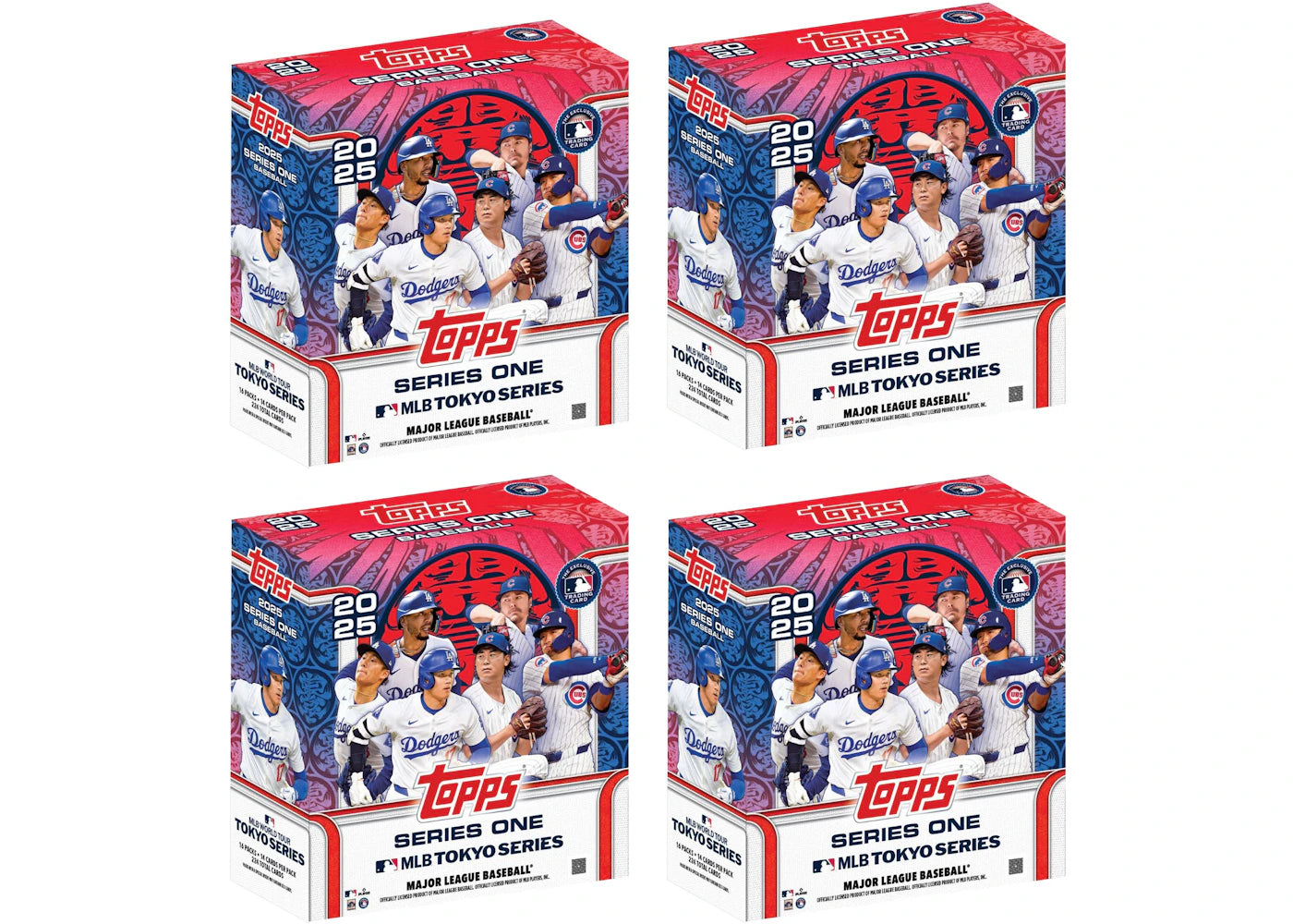 2025 Topps Series One-Baseball MLB World Tour: Tokyo Series Exclusive Mega Box 4x Lot