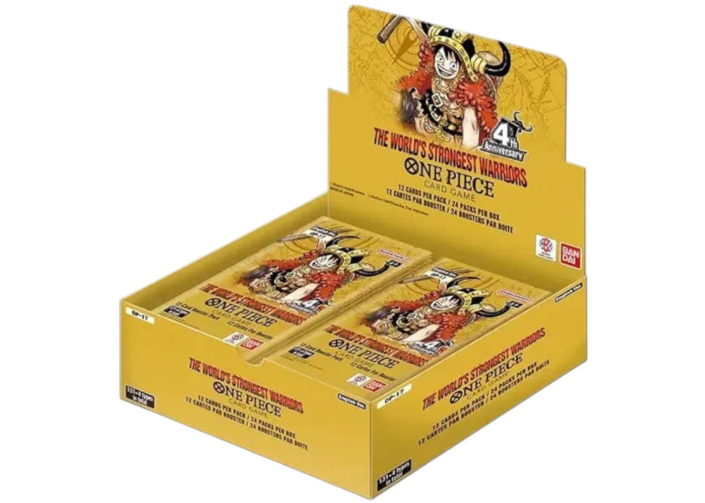 2026 Bandai One Piece Card Game The Worlds Strongest Warriors Booster Box - main view
