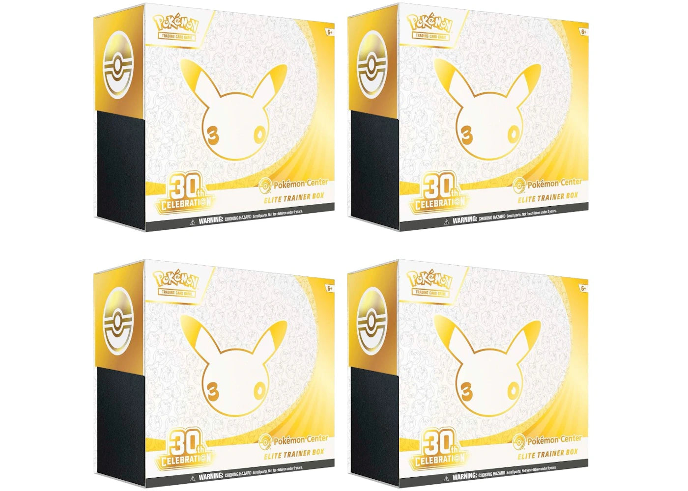 2026 Pokémon Mega Evolution 30th Celebration Pokemon Center Elite Trainer Box 4x Lot - main view