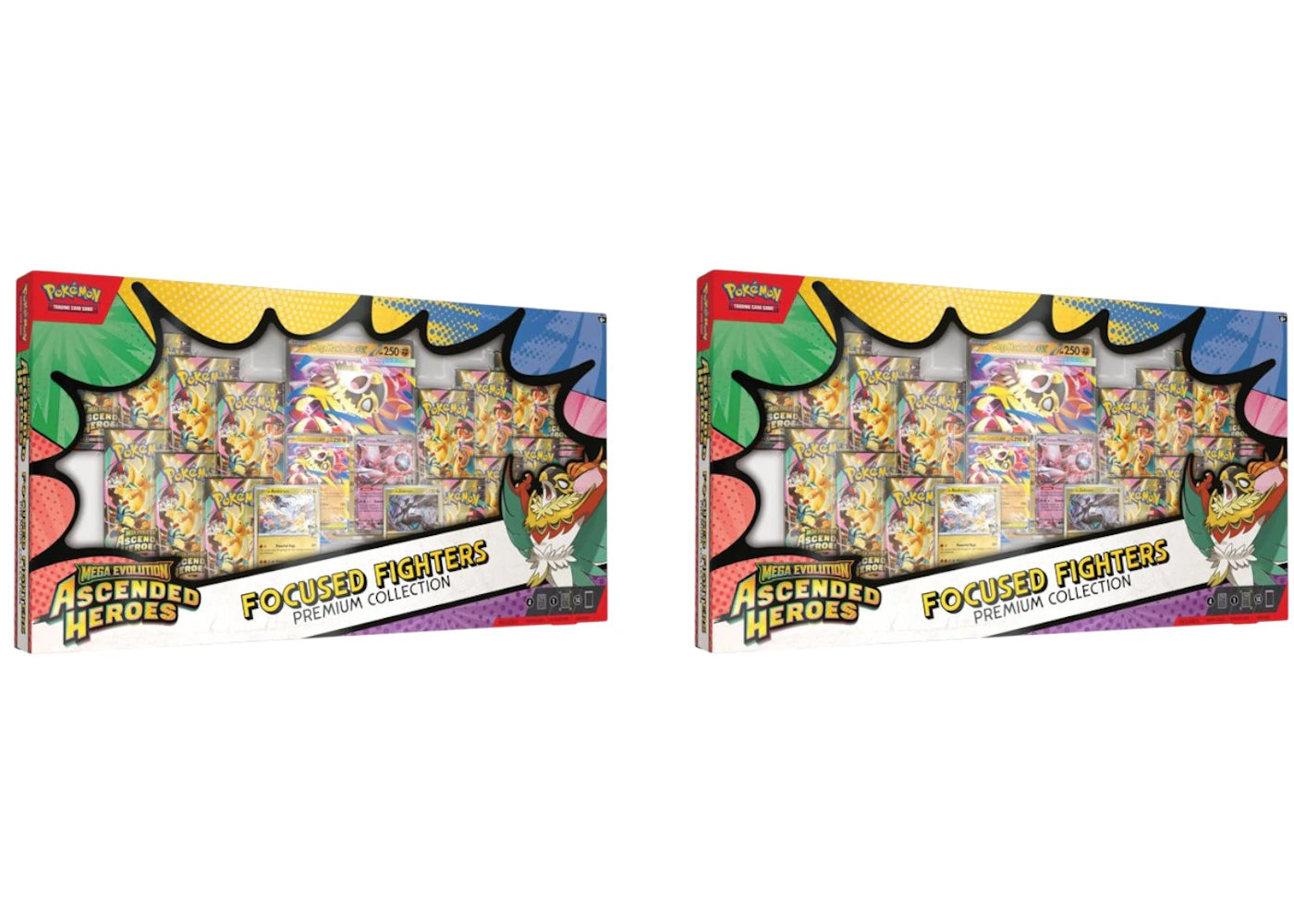 2026 Pokémon Mega Evolution Ascended Heroes Focused Fighters Premium Collection 2x Lot - main view