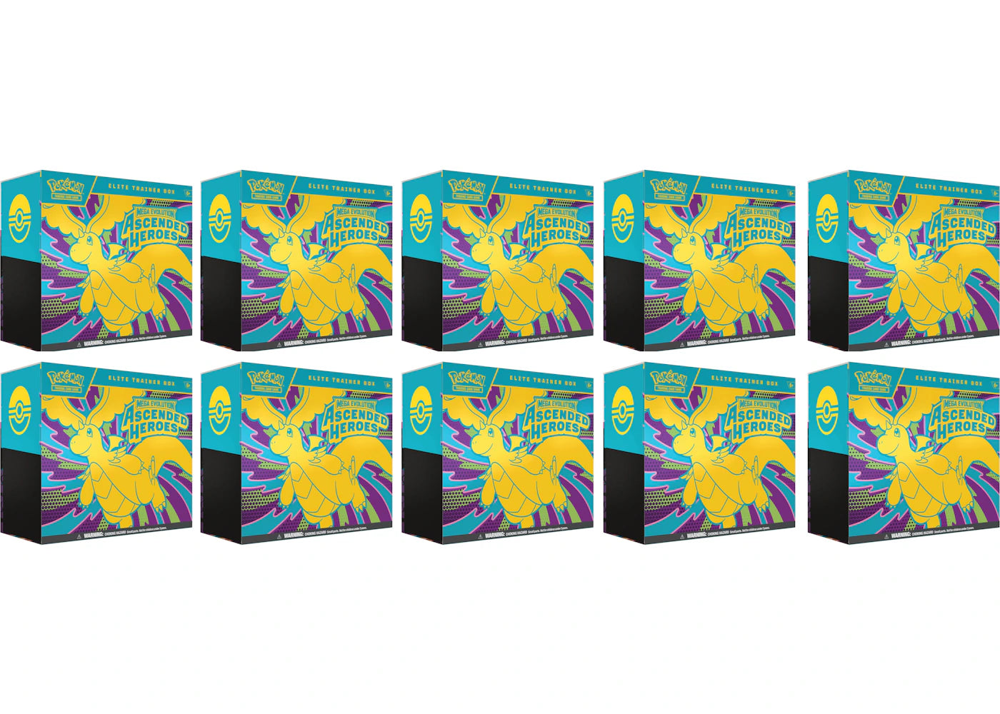 2026 Pokémon Mega Evolution Ascended Heroes Elite Trainer Box 10x Lot