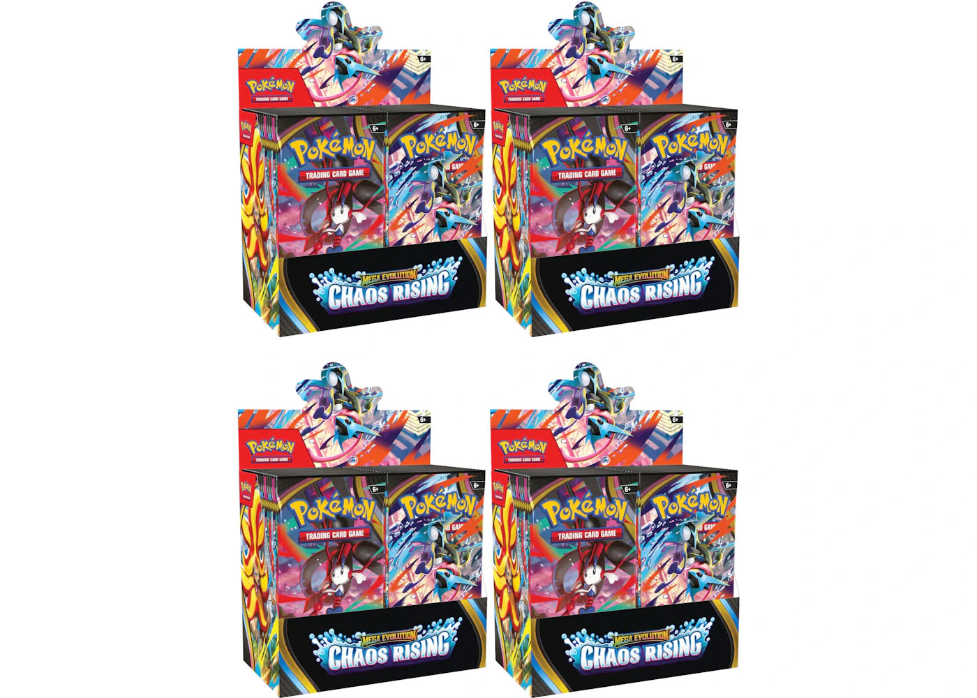 2026 Pokémon Mega Evolution Chaos Rising Booster Box 4x Lot - main view