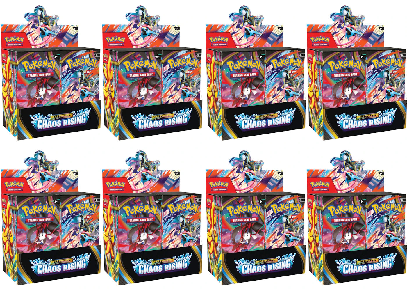 2026 Pokémon Mega Evolution Chaos Rising Booster Box 8x Lot - main view