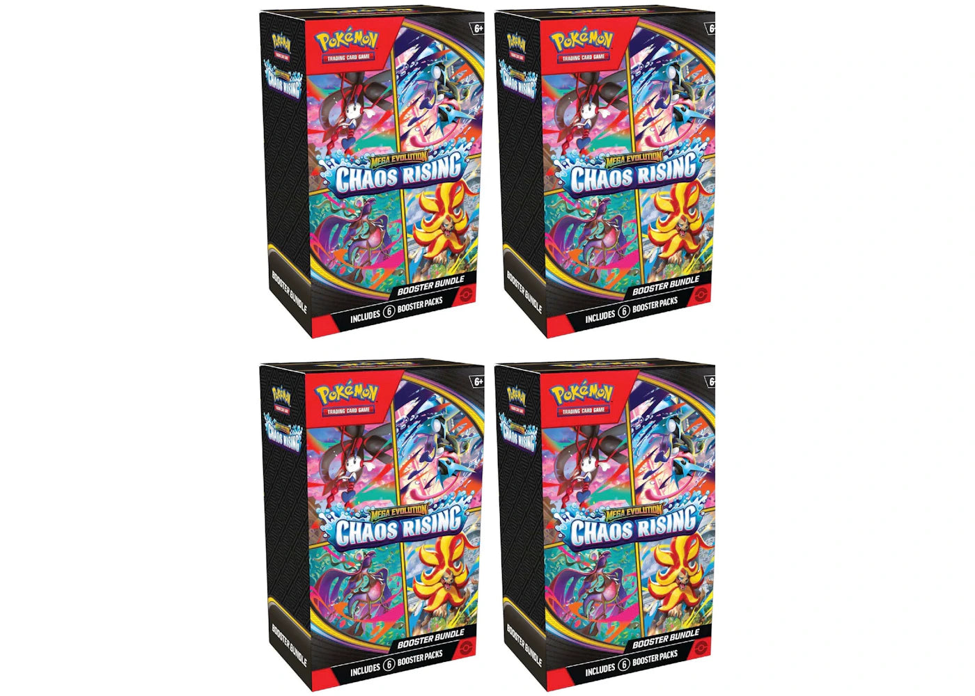 2026 Pokémon Mega Evolution Chaos Rising Booster Bundle 4x Lot - main view