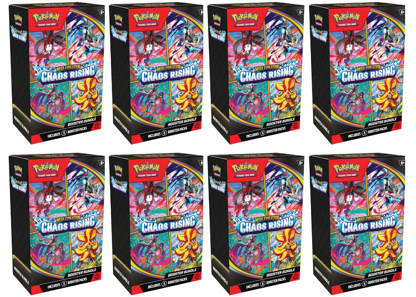 2026 Pokémon Mega Evolution Chaos Rising Booster Bundle 8x Lot - main view