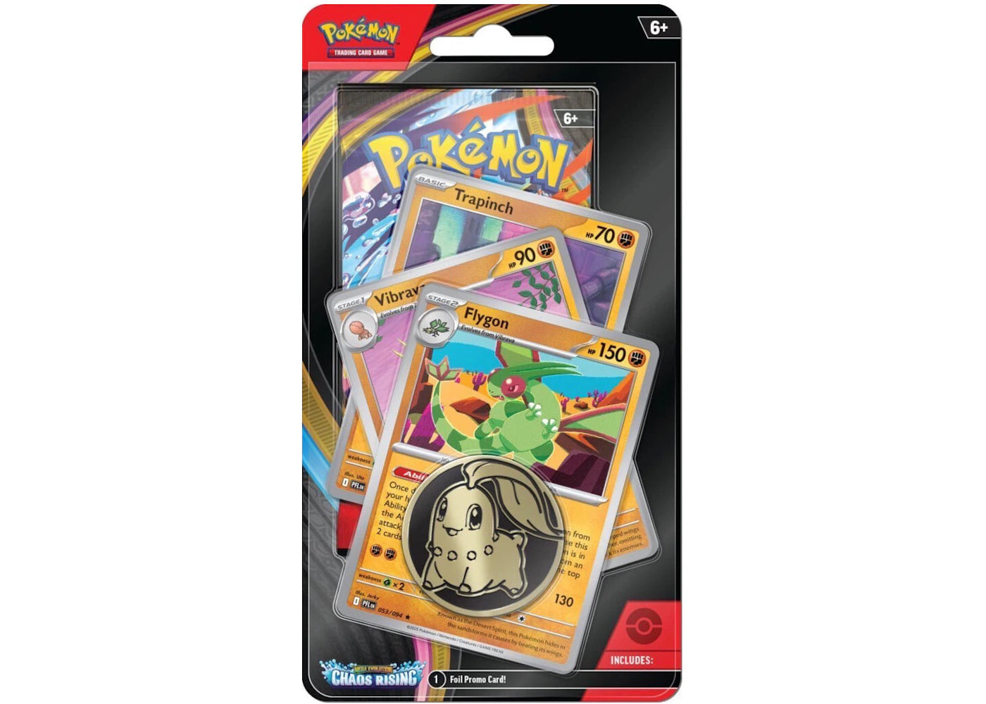 2026 Pokémon Mega Evolution Chaos Rising Flygon 3 Pack Blister - main view