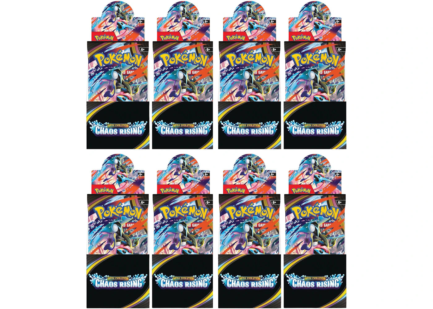 2026 Pokémon Mega Evolution Chaos Rising Half Booster Box 8x Lot - main view