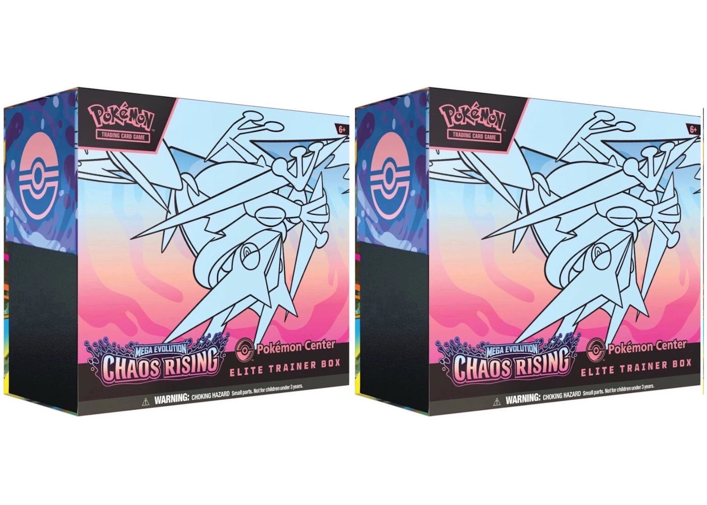 2026 Pokémon Mega Evolution Chaos Rising Pokemon Center Elite Trainer Box 2x Lot