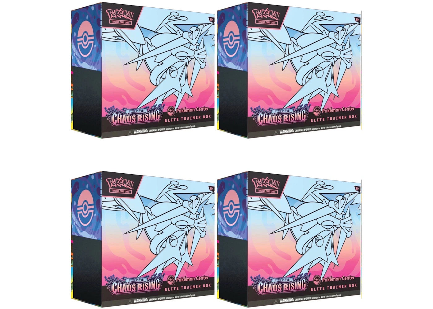 2026 Pokémon Mega Evolution Chaos Rising Pokemon Center Elite Trainer Box 4x Lot - main view
