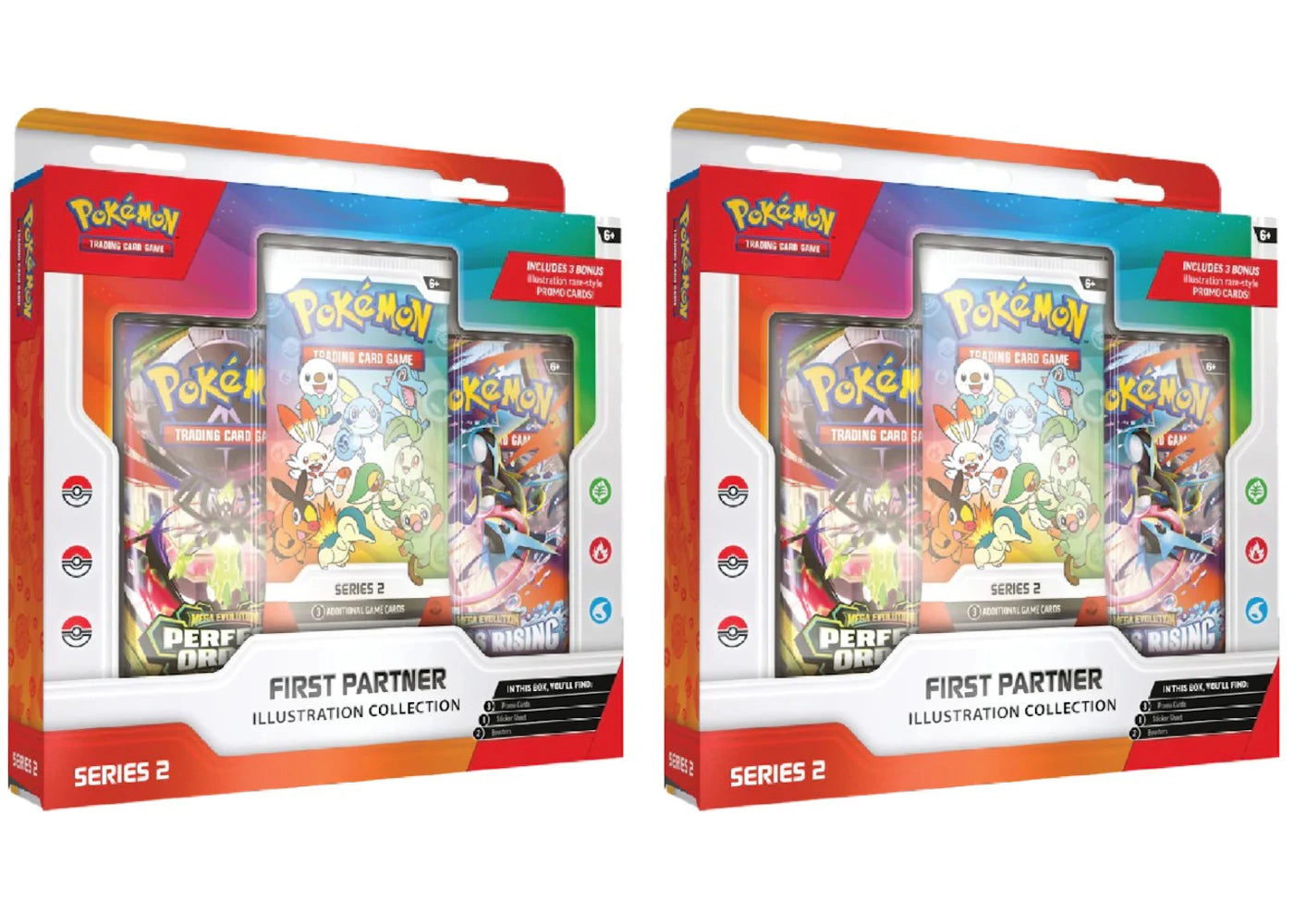 2026 Pokémon Mega Evolution First Partner Illustration Collection Series 2 2x Lot - main view