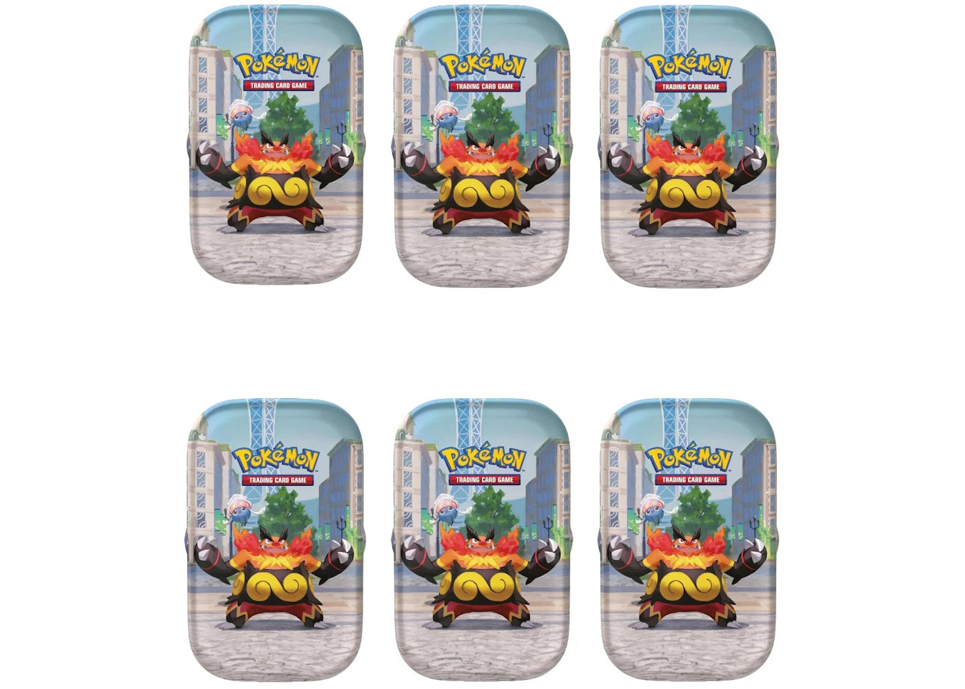 2026 Pokémon Mega Evolution Lumiose City Mini Tin 6x Lot - main view