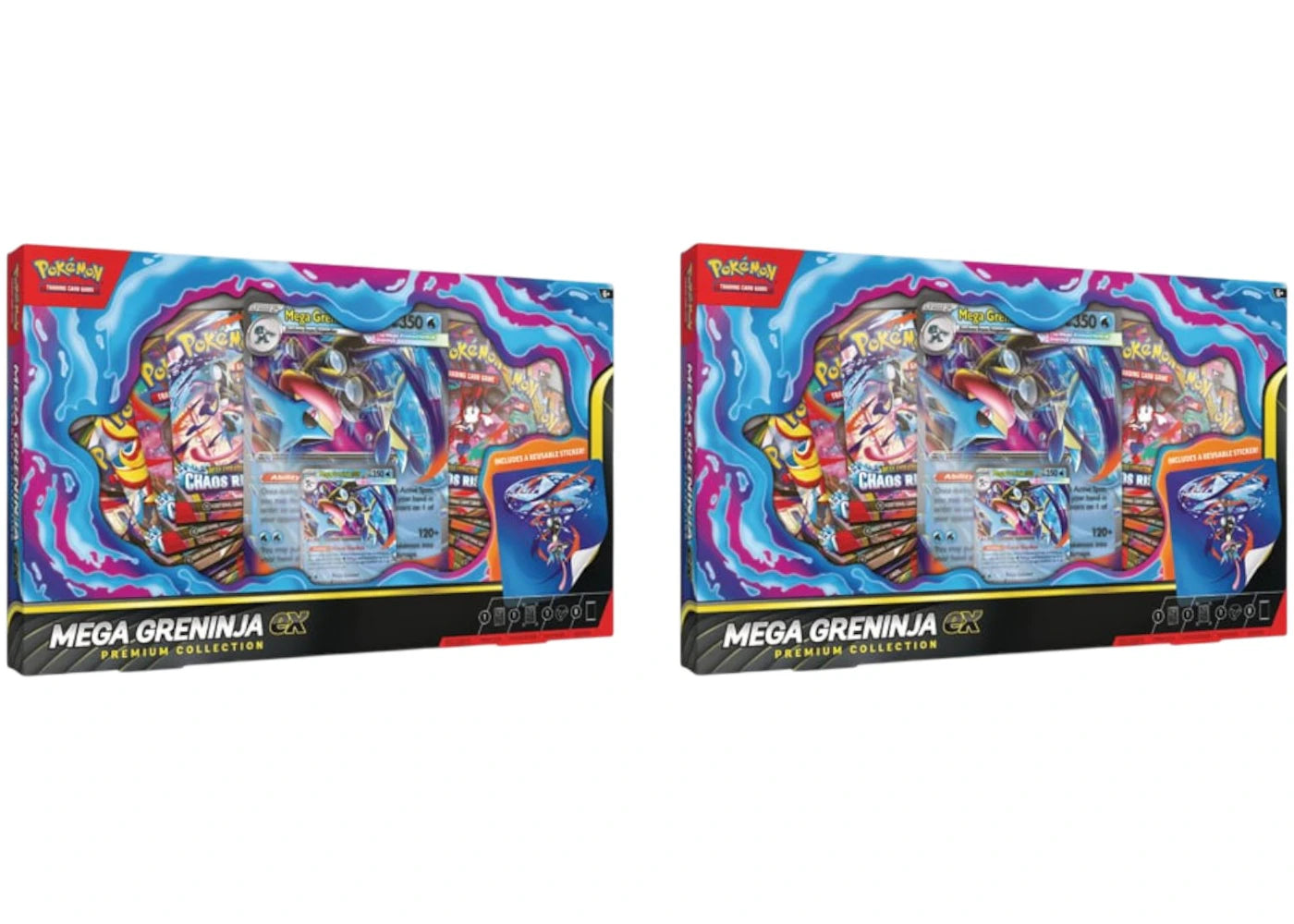 2026 Pokémon Mega Evolution Mega Greninja Ex Premium Collection 2x Lot - main view