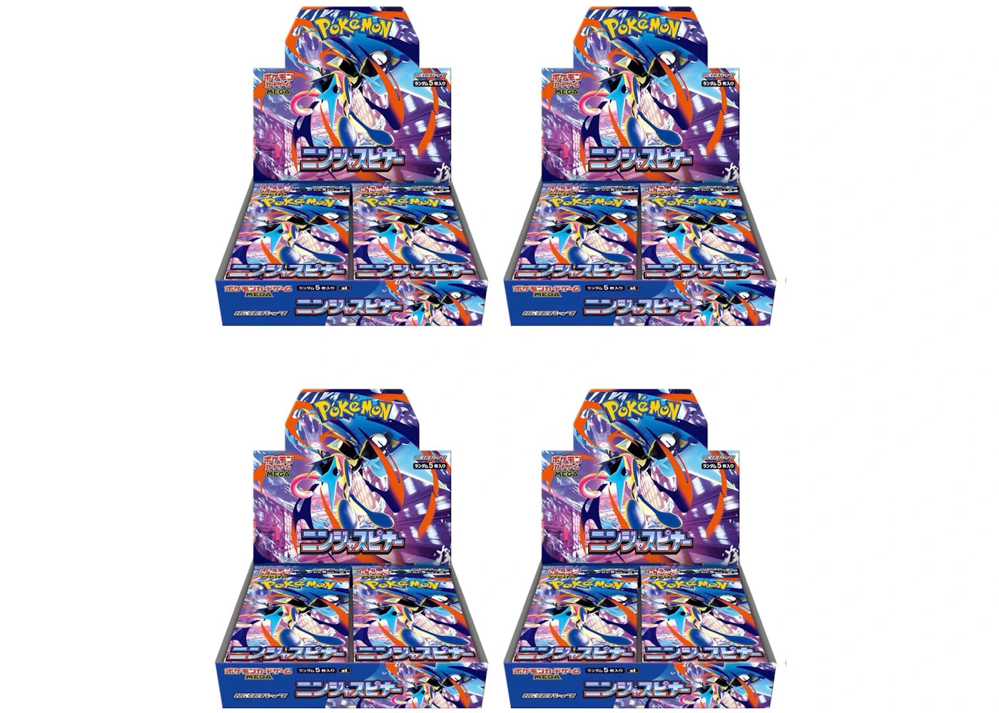 2026 Pokémon Mega Evolution Ninja Spinner Booster Box 4x Lot - main view