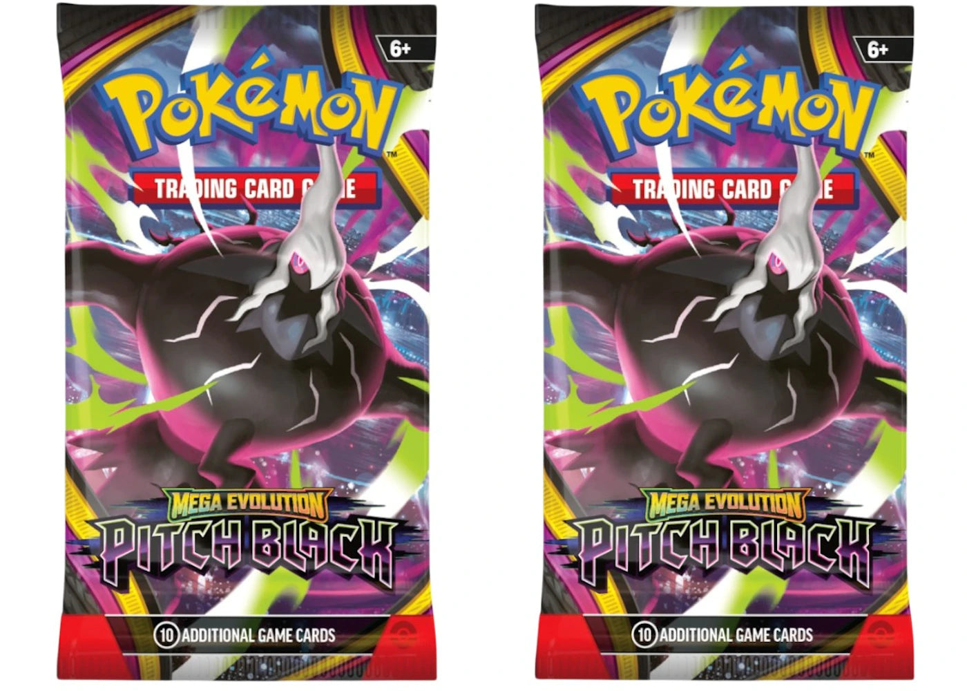 2026 Pokémon Mega Evolution Pitch Black Booster Pack 2x Lot - main view