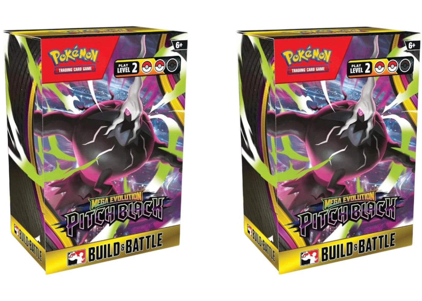 2026 Pokémon Mega Evolution Pitch Black Build and Battle Box 2x Lot - main view