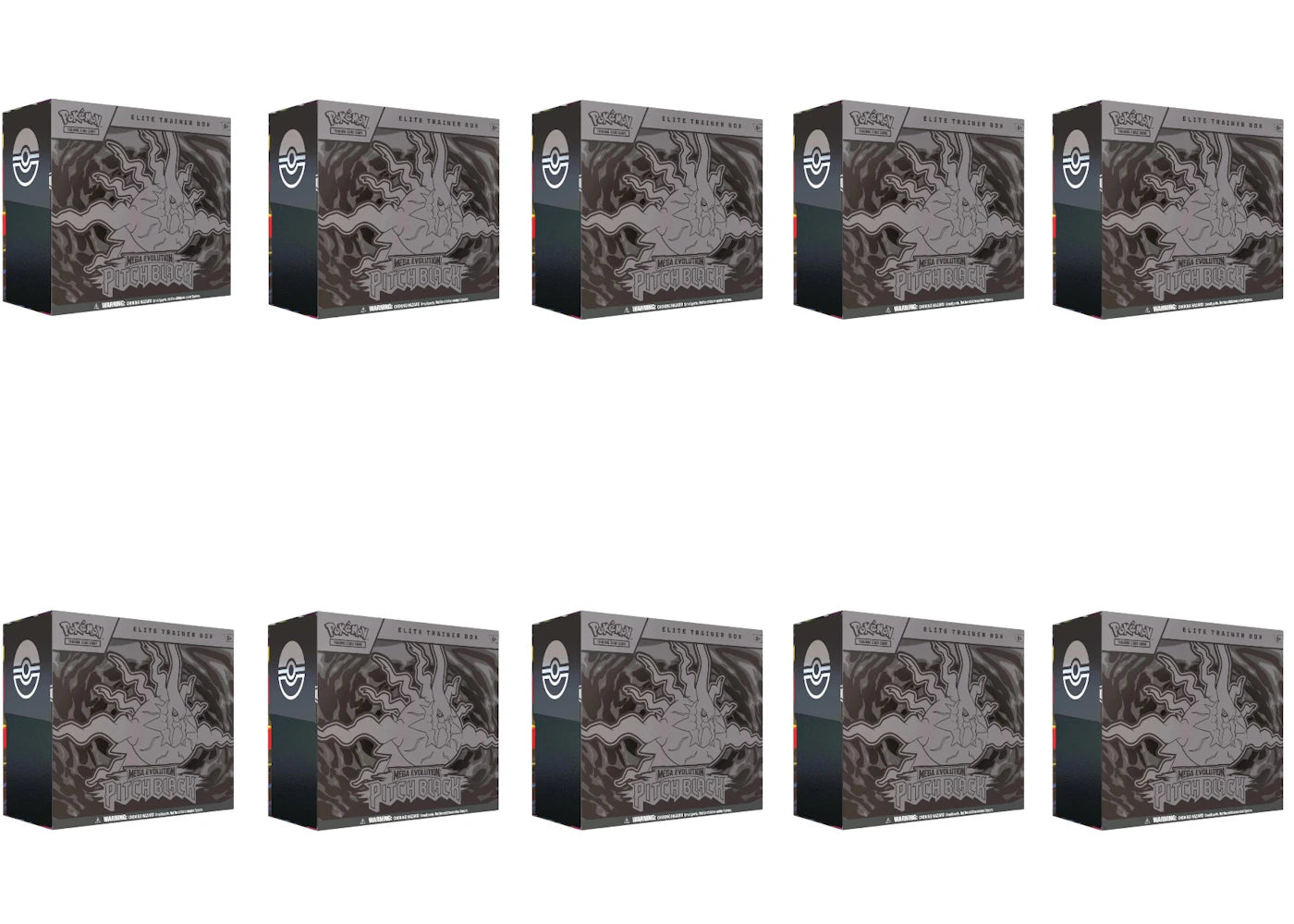 2026 Pokémon Mega Evolution Pitch Black Elite Trainer Box 10x Lot - main view