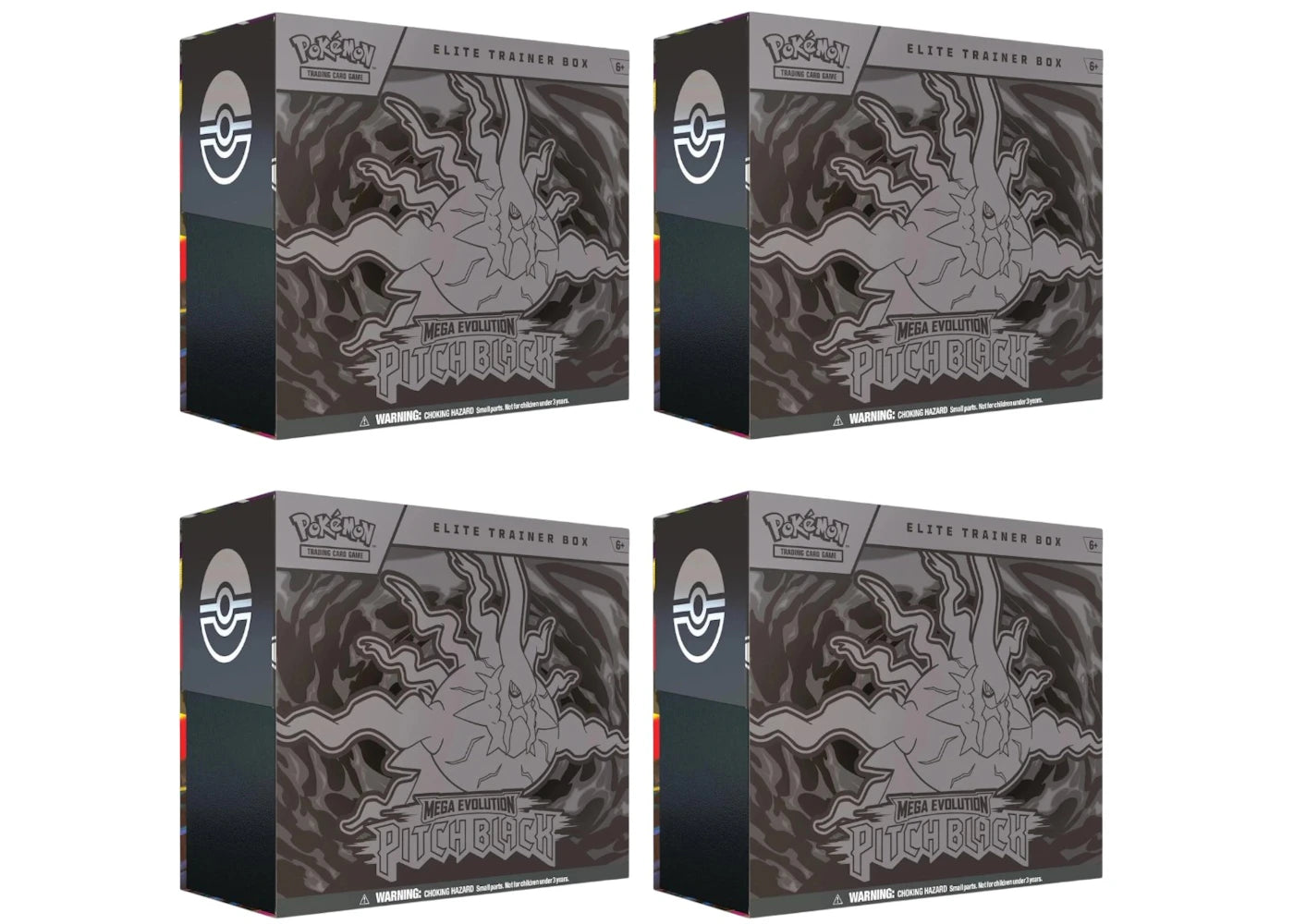 2026 Pokémon Mega Evolution Pitch Black Elite Trainer Box 4x Lot - main view