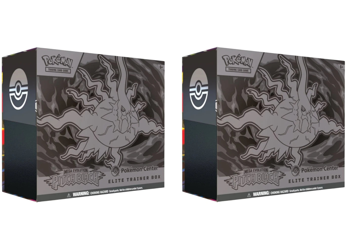 2026 Pokémon Mega Evolution Pitch Black Pokemon Center Elite Trainer Box 2x Lot - main view