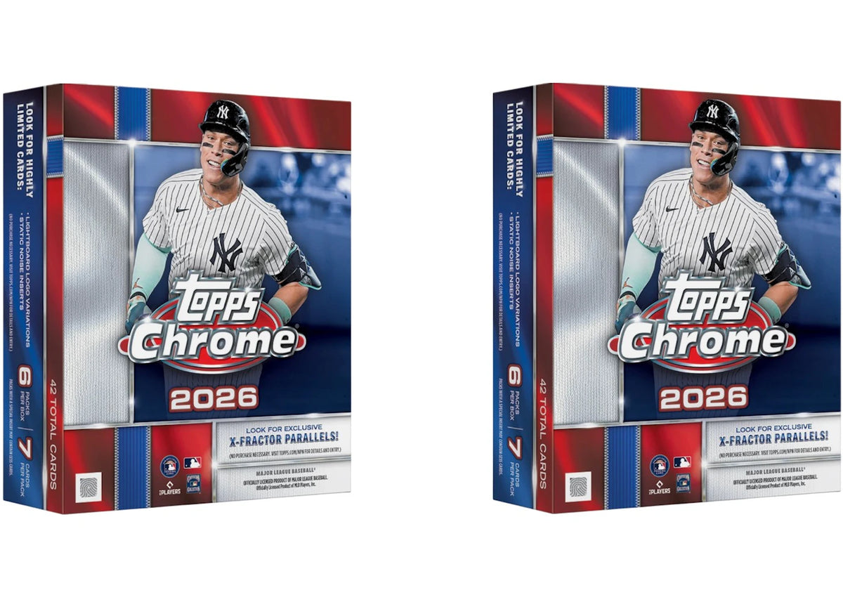 2026 Topps Chrome Baseball Mega Box 2x Lot - main view