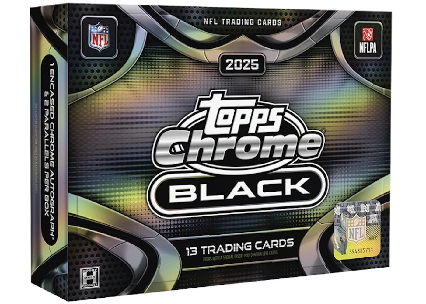 2025 Topps Chrome Black Football Hobby Box - main view