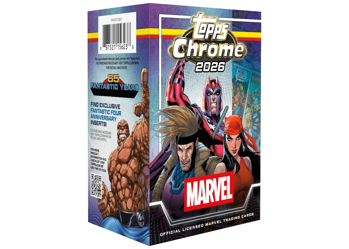 2026 Topps Chrome Marvel Comics Value Box - main view
