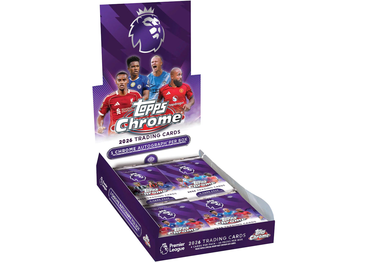 2026 Topps Chrome Premier League Hobby Box - main view