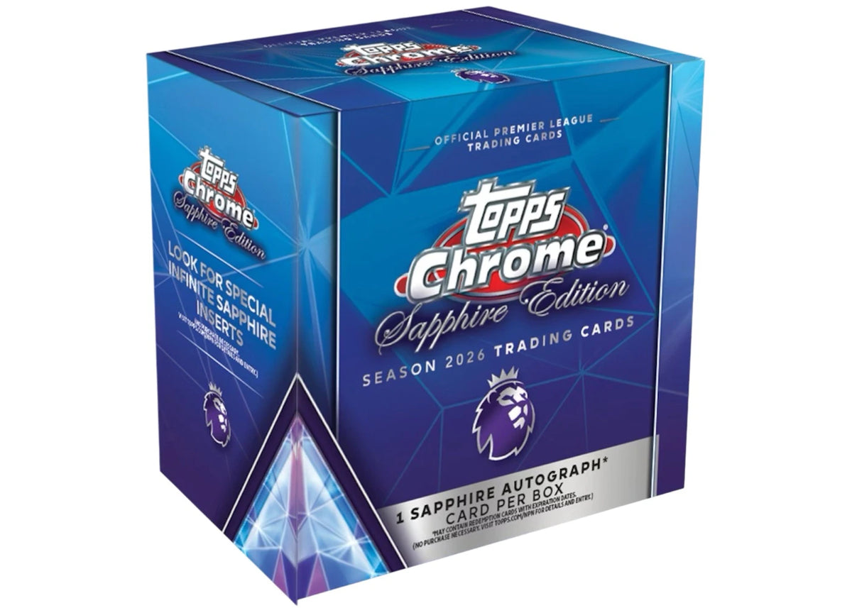 2026 Topps Chrome Premier League Sapphire Edition Hobby Box - main view