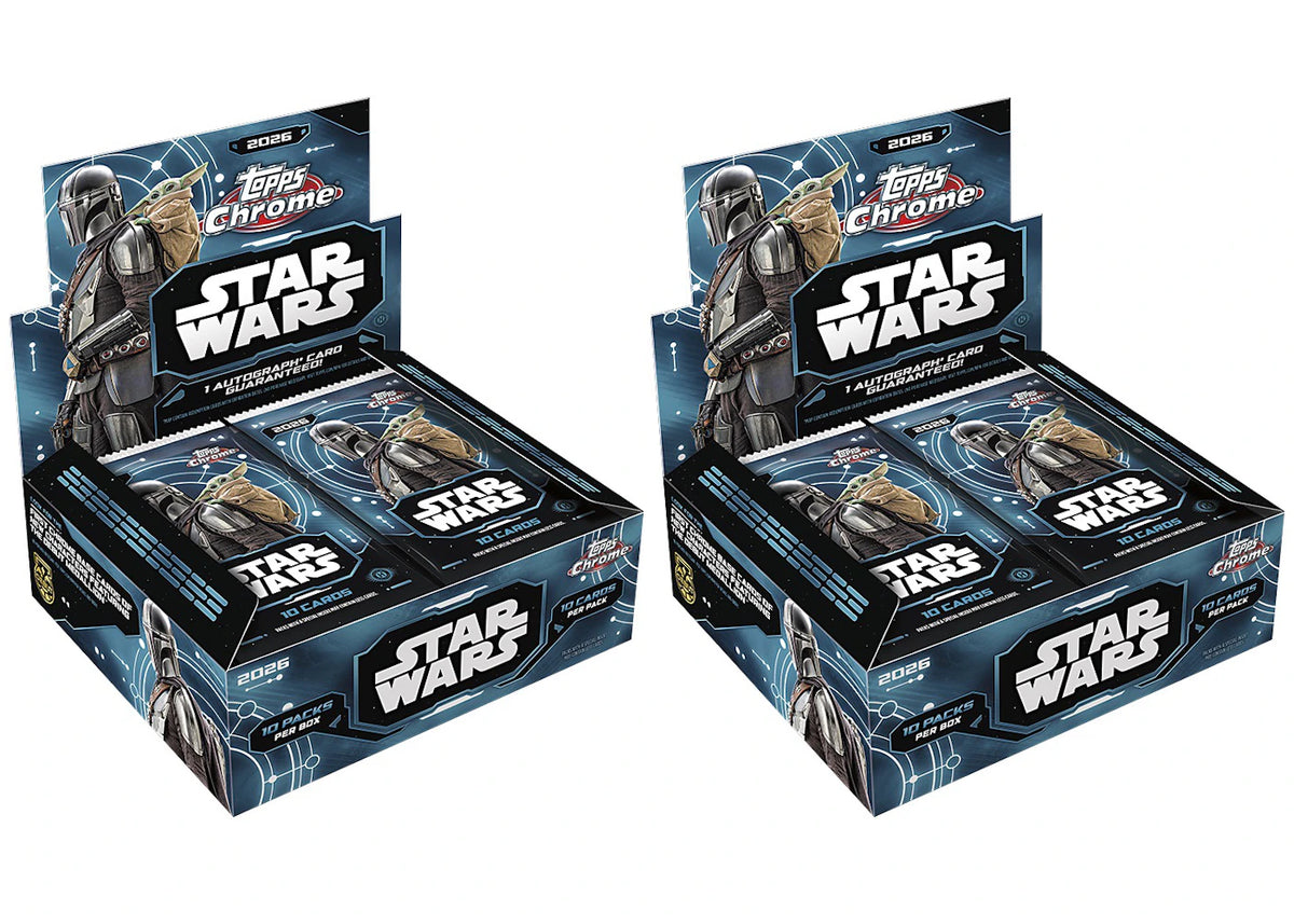 2026 Topps Chrome Star Wars Hobby Box 2x Lot - main view