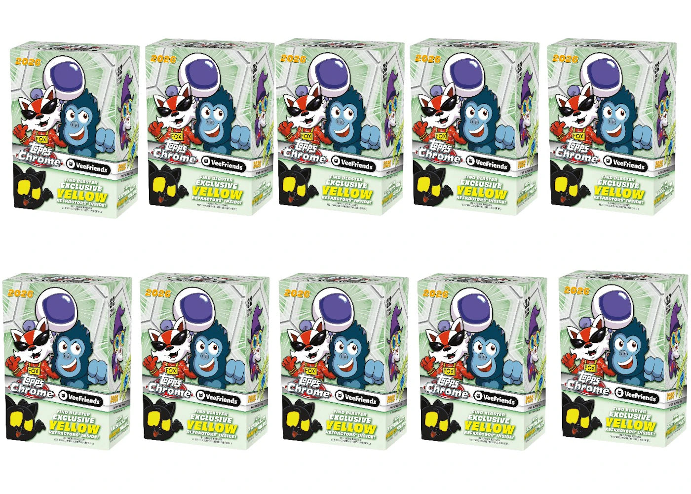 2026 Topps Chrome VeeFriends Value Box 10x Lot