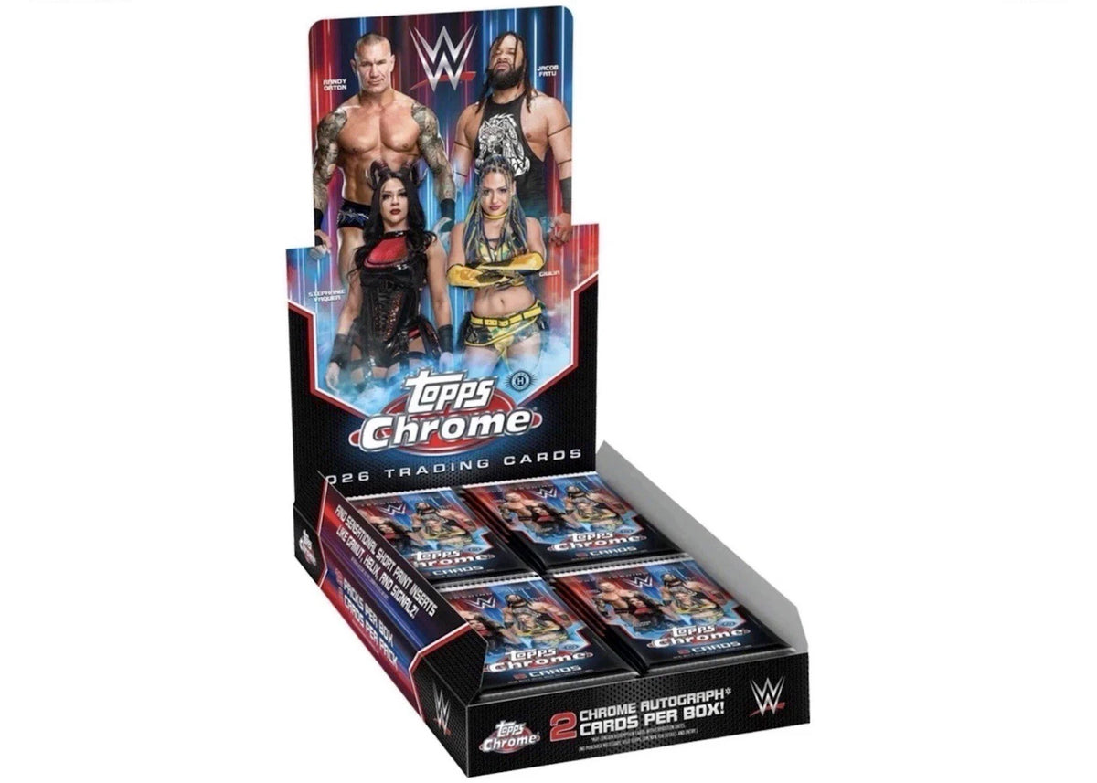2026 Topps Chrome WWE Hobby Box - main view