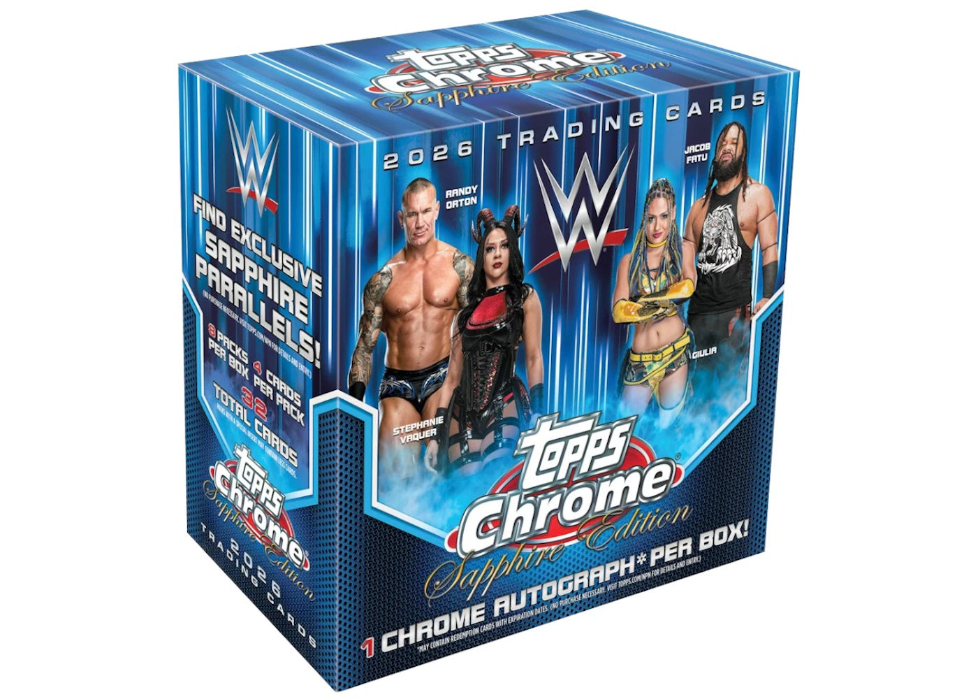 2026 Topps Chrome WWE Sapphire Hobby Box