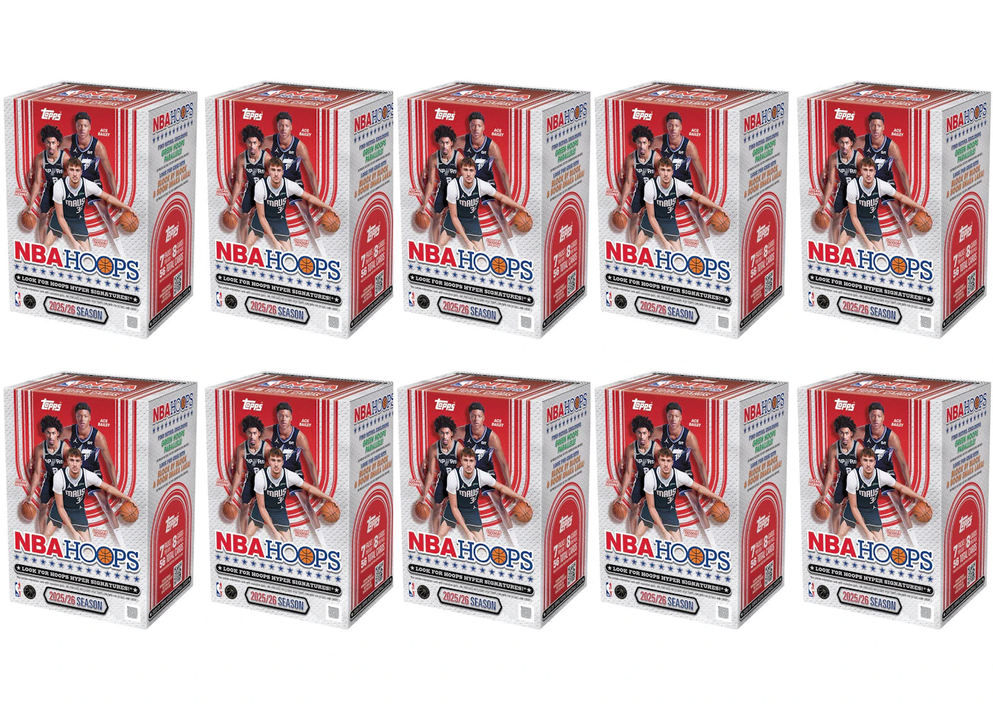 2026 Topps NBA Hoops Basketball Value Box 10x Lot - main view