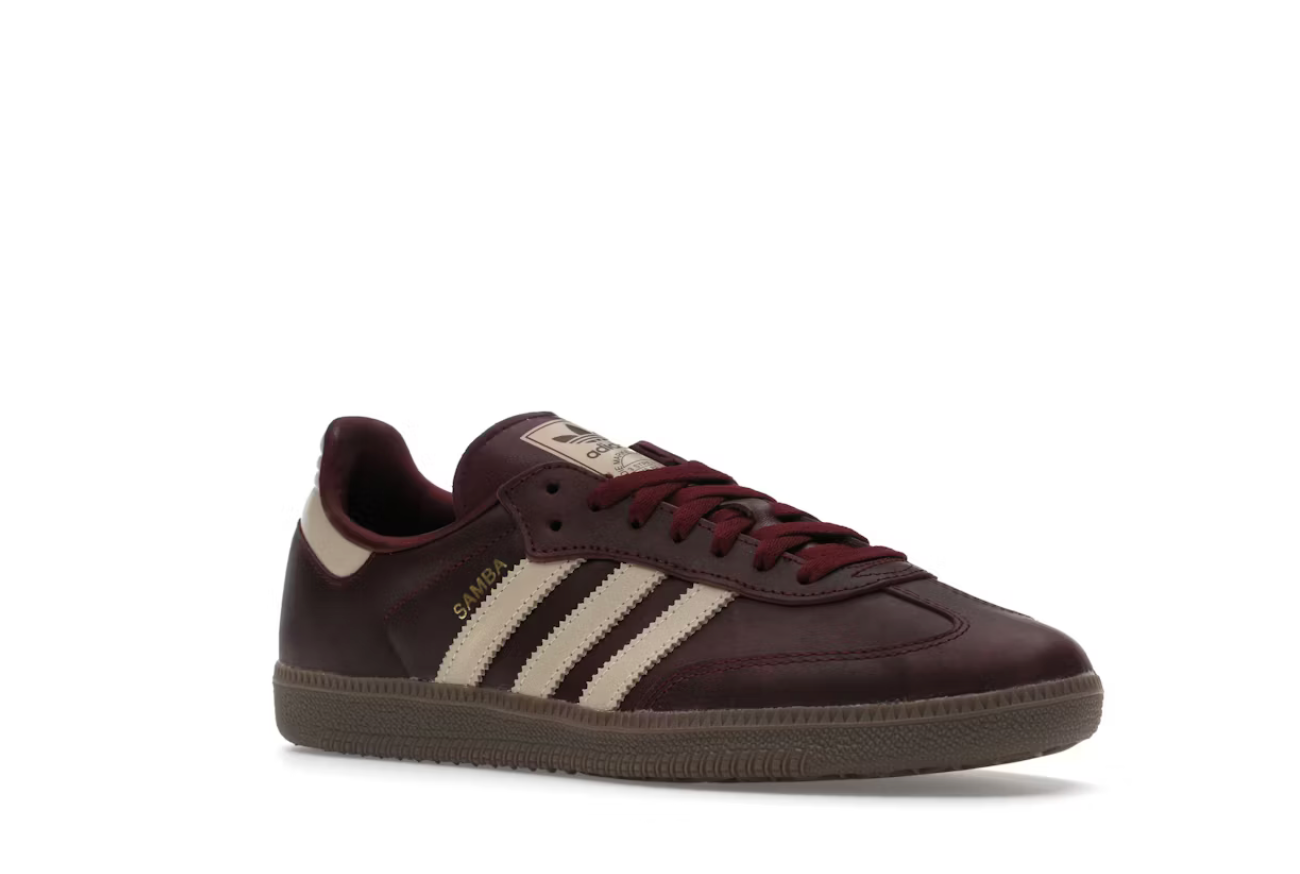 Adidas Samba Maroon Crystal Sand Burgundy