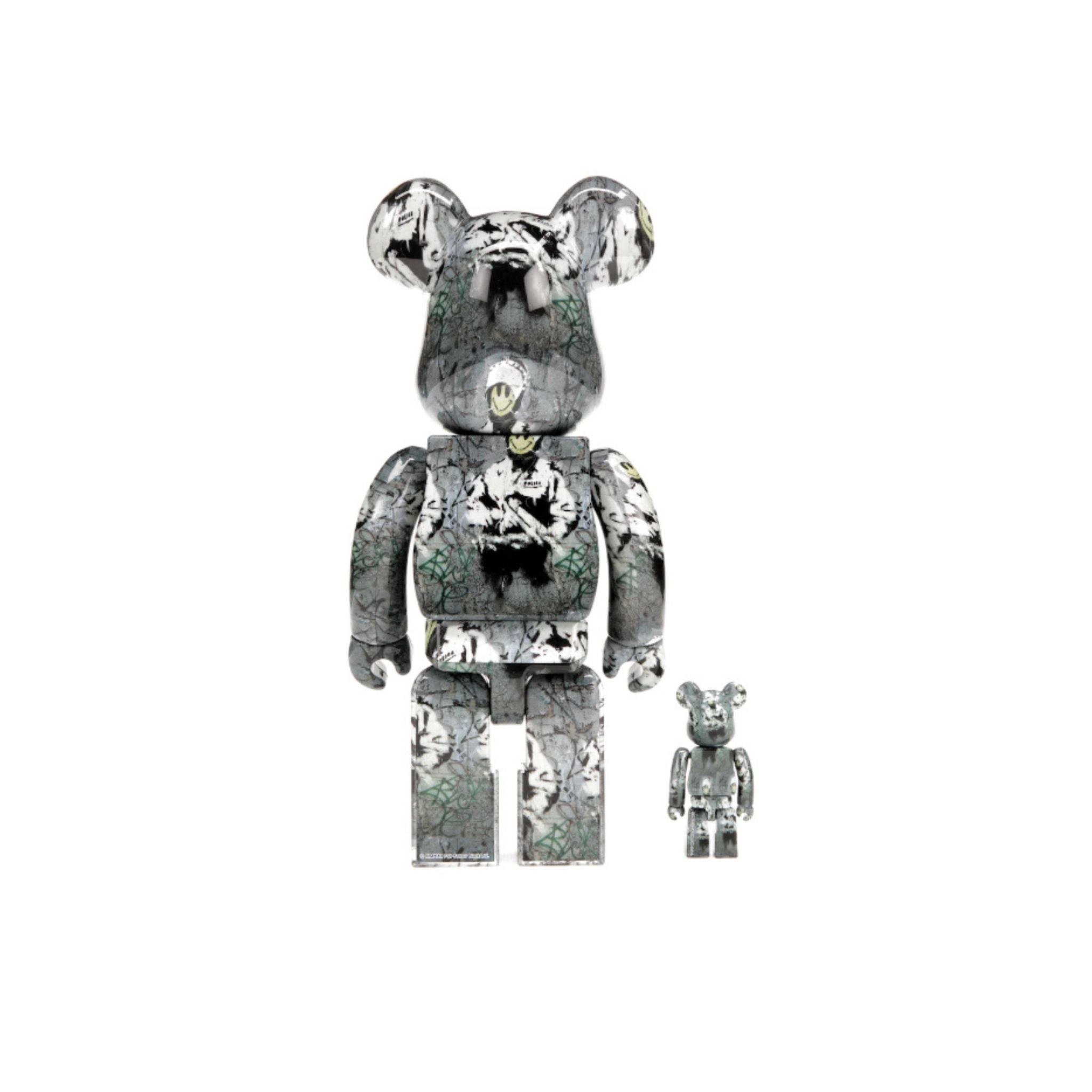 Bearbrick Riot Cop 100% & 400% Set