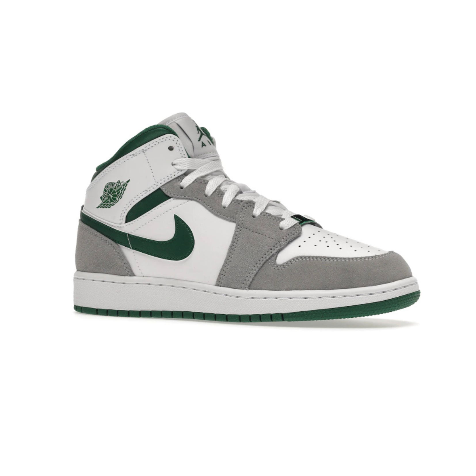 Jordan 1 Mid White Pine Green Grey